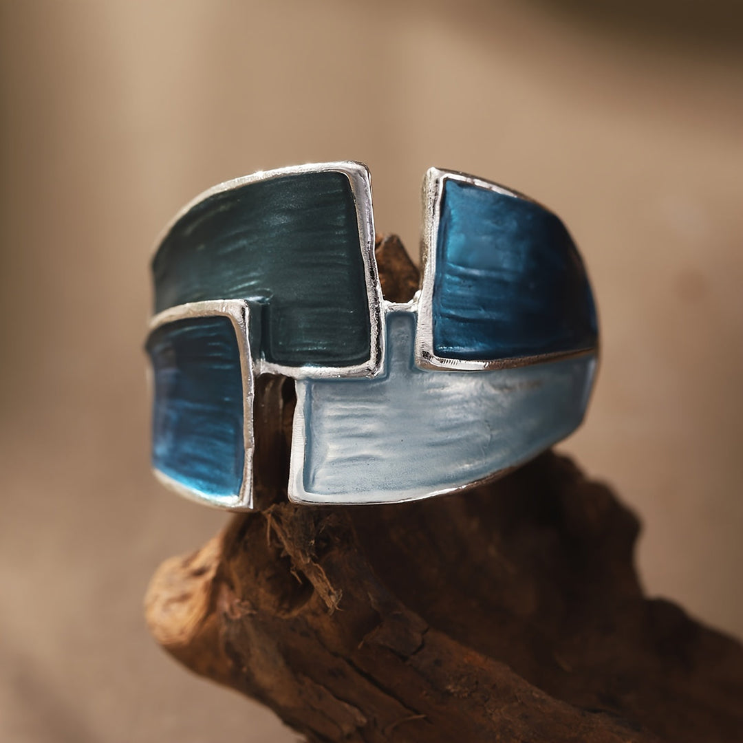 Vintage Hand-Painted Ring