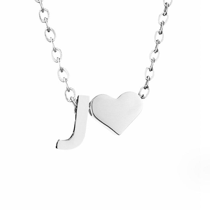 Eternal Love & Letter Silver Necklace