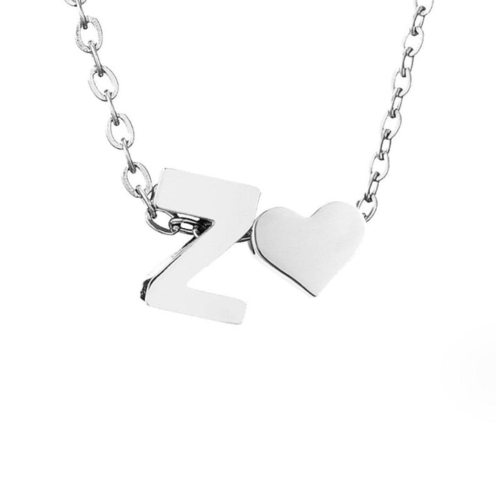 Eternal Love & Letter Silver Necklace