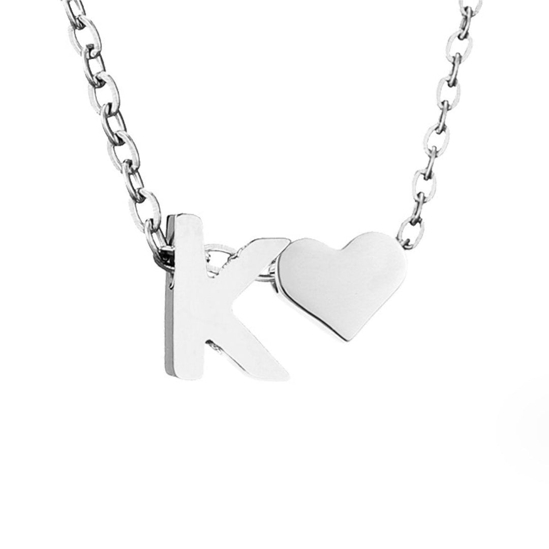 Eternal Love & Letter Silver Necklace