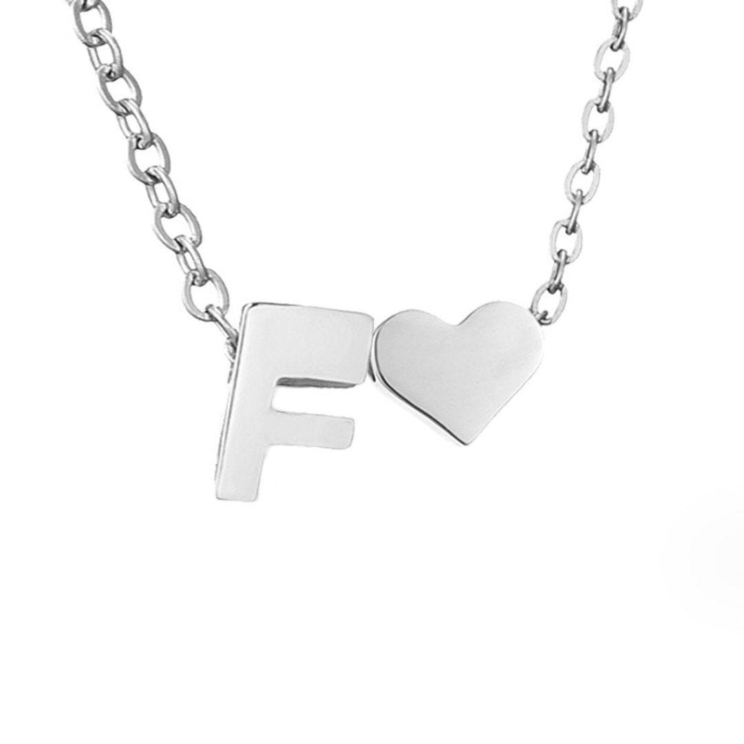 Eternal Love & Letter Silver Necklace