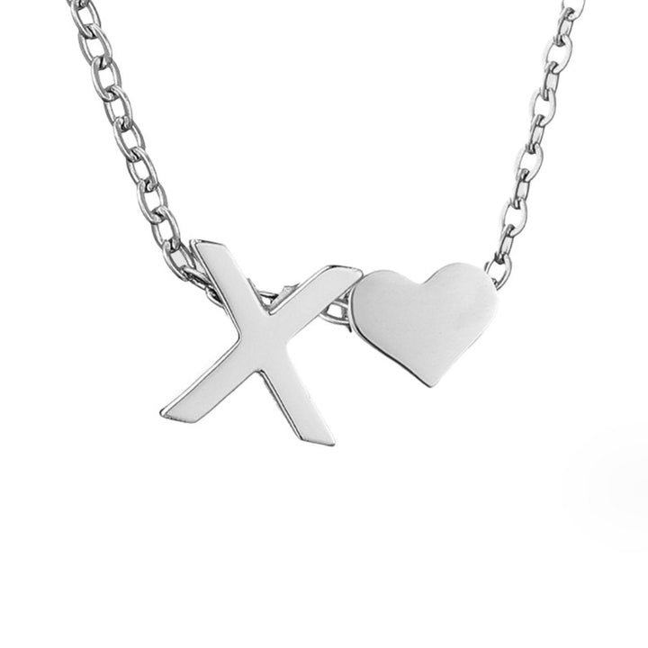 Eternal Love & Letter Silver Necklace