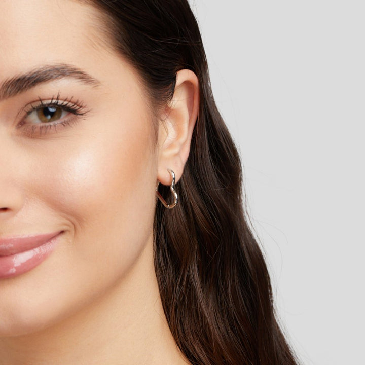 Heart Silver Earrings