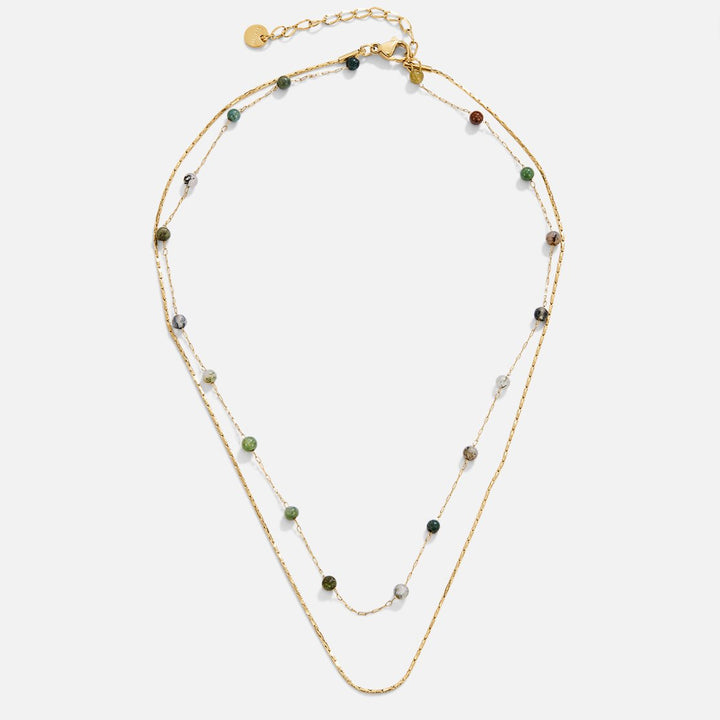 Layered Necklace Alana Gold & Stone