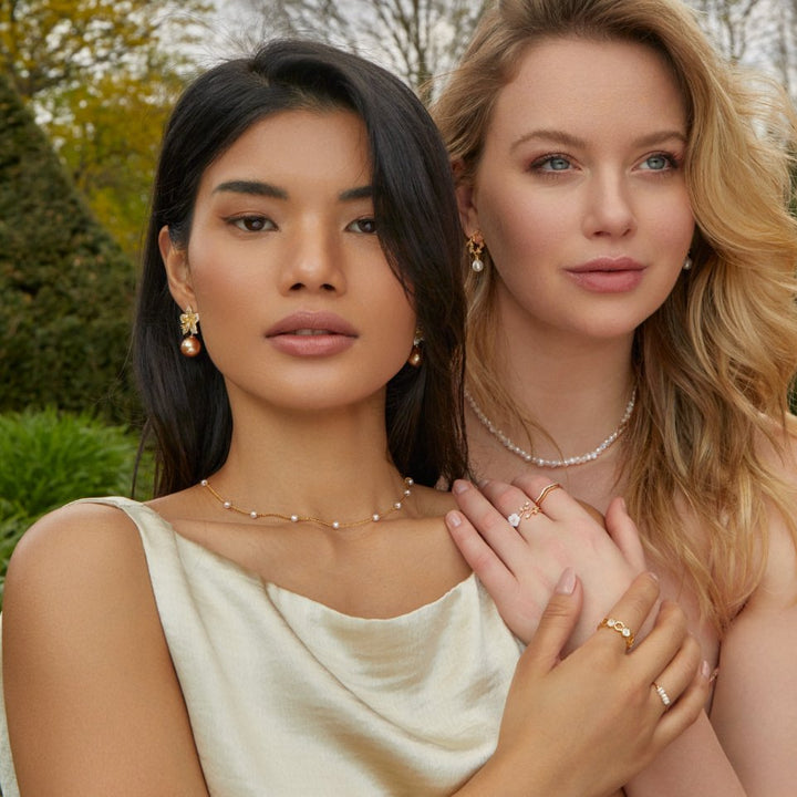 Queen Gold Pearl Necklace