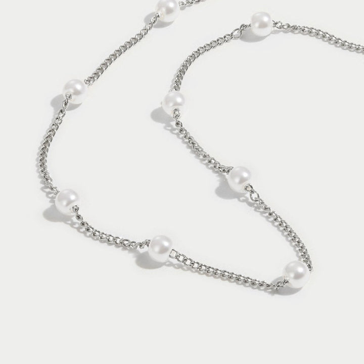 Nura Pearl 18K Silver Necklace