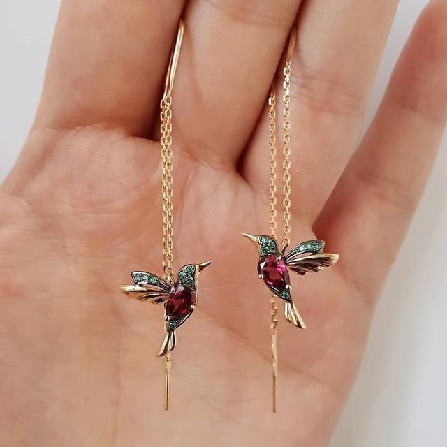 Kolibri Enamel & Zirconia Earrings