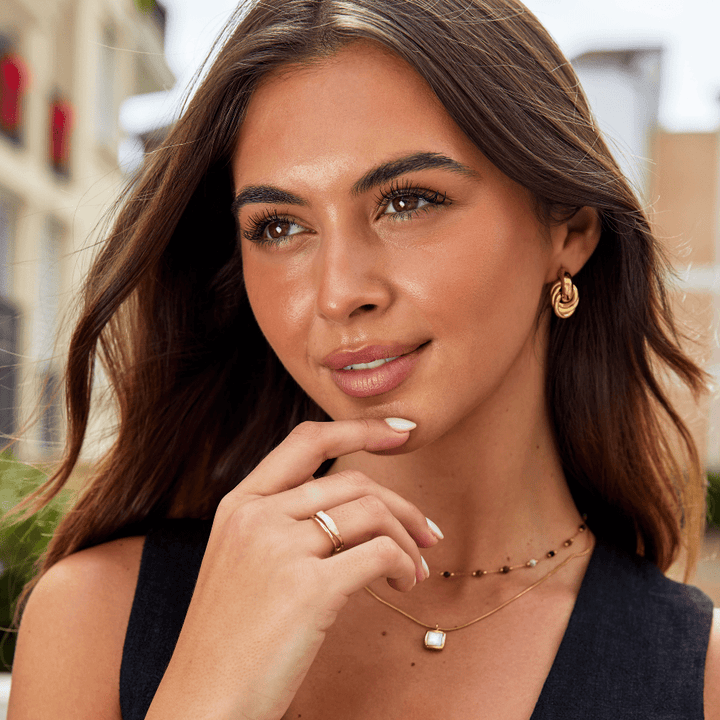 Sofia Twisted Silver Hoops