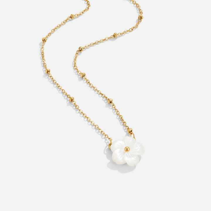 White Flower Blossom Necklace